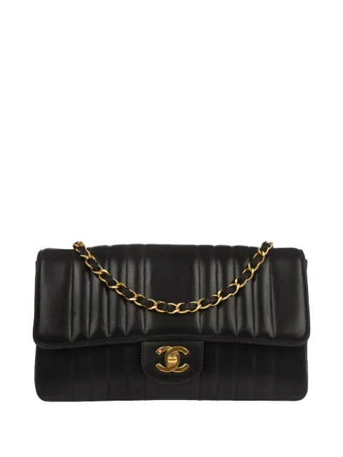 CHANEL Pre-Owned 1991-1994 Mademoiselle single flap shoulder bag Black 136300