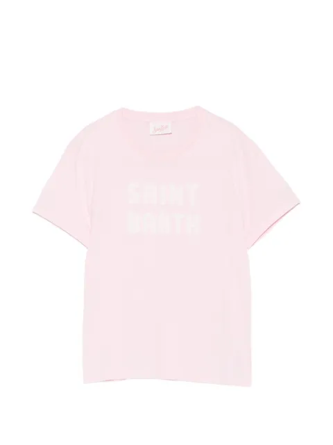 MC2 Saint Barth Emilie sequin-embellished logo-patch T-shirt Pink EMI0001