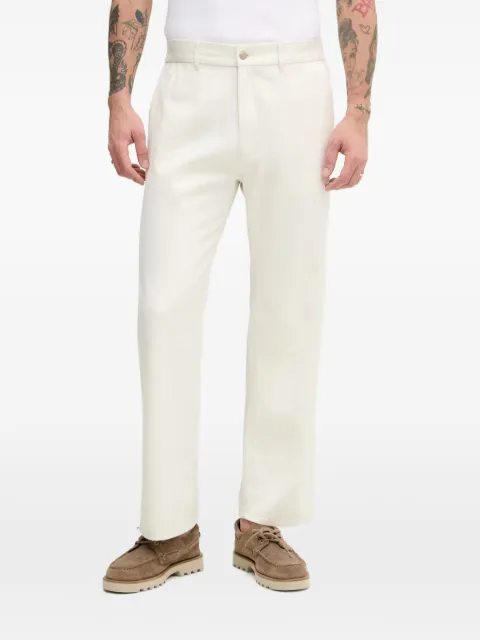 Sisley elasticated-waist straight-leg trousers White 4ST9SF05V