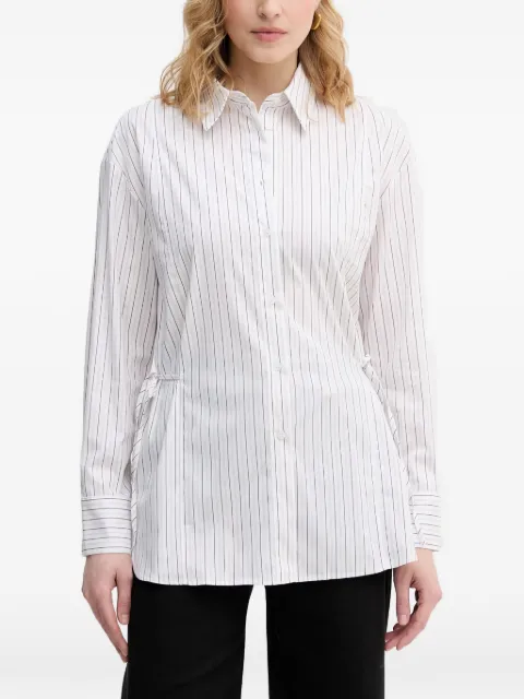 Sisley striped wrap shirt White 58B5LQ0AI