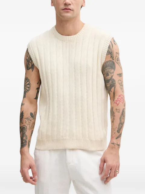Sisley ribbed-knit sweater Neutrals 11E2S104P