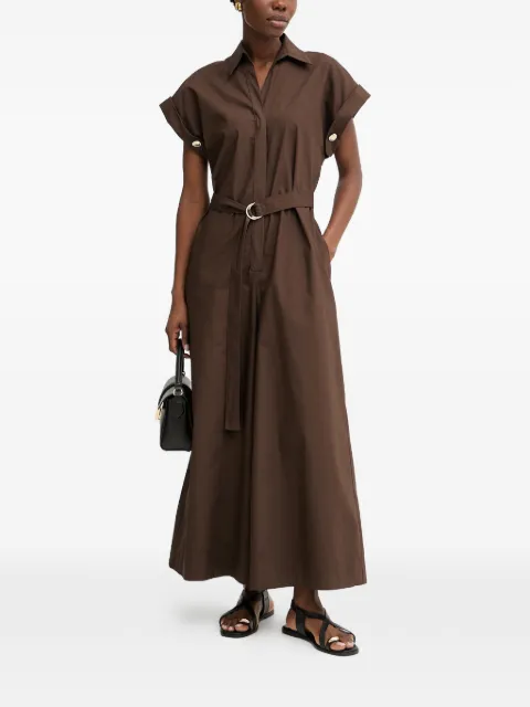 SIMONA CORSELLINI belted wide-leg jumpsuit Brown P26CPTUC0101