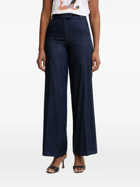 Silvian Heach pressed-crease wide-leg jeans Blue GPP26009PA