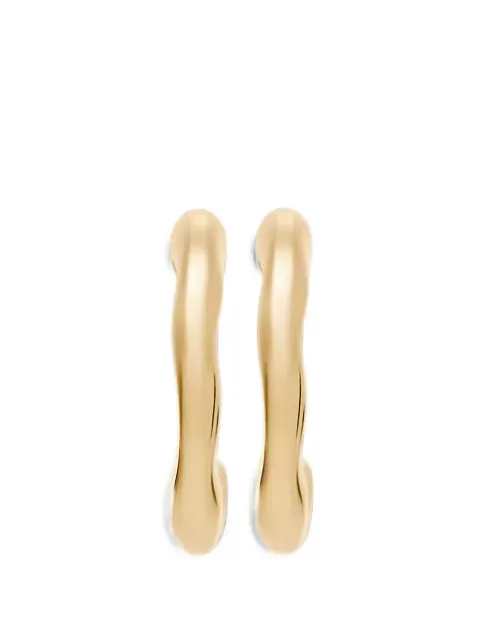 Skagen organic-shape hoop earrings Gold SKJ1868710