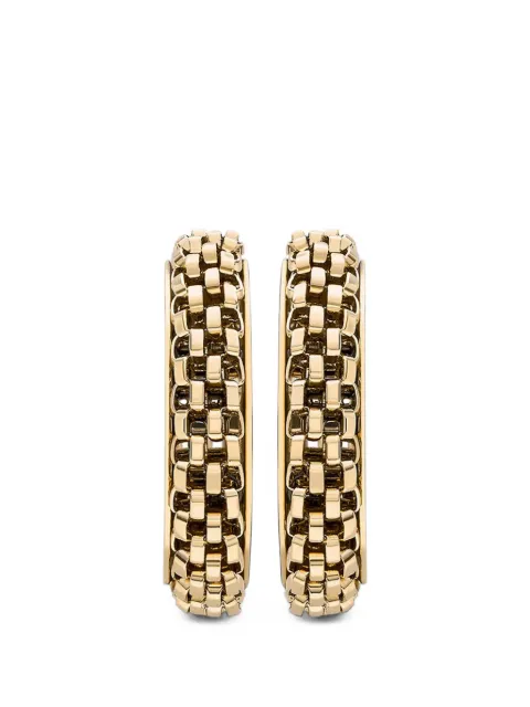 Skagen Merete woven-detail hoop earrings Gold SKJ1858710