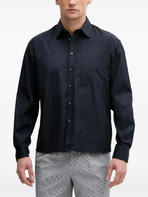 Sisley chest-pocket shirt Blue 51C3SQ05H