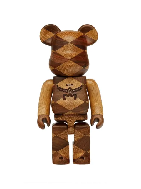MCM x Be@rbrick diamond-pattern 400% figure Brown 62MEZFAMM09IR001