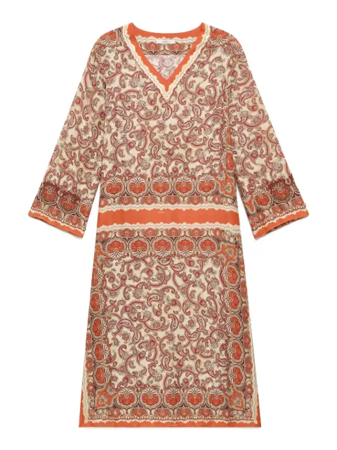 MALIPARMI sunset-paisley mini dress Neutrals JF672450662B1294