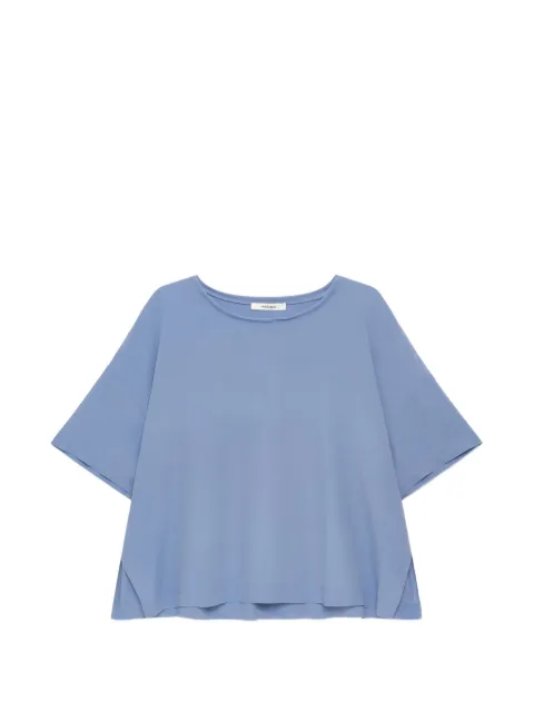 MALIPARMI fluid crepe boat-neck T-shirt Blue JM44005067281001