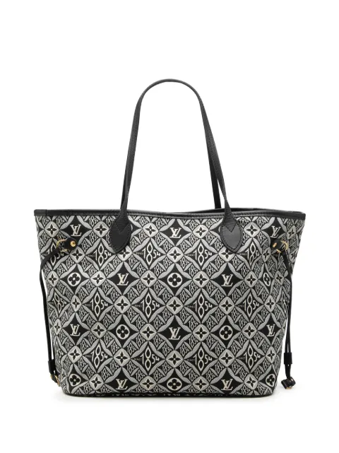 Louis Vuitton Pre-Owned 2021-2026 Monogram Jacquard Since 1854 Neverfull MM tote bag Black O3TFCVKYA0IZ853I