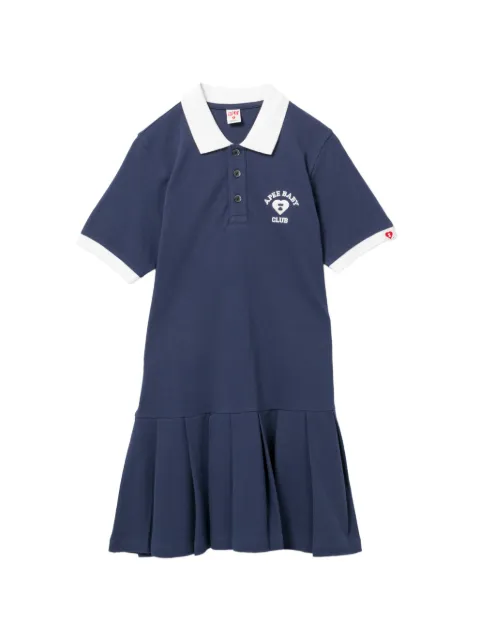 APEE™ by *A BATHING APE® pleated-skirt polo dress Blue 0PXDSAS497A6QNYX00S