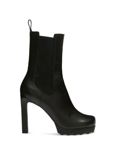 Off-White Calf Sponge high-heeled chelsea boots Black 17577626JF