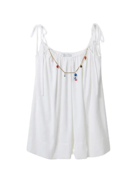 Stella McCartney Bead-embellished mini dress White 6A07013IU101