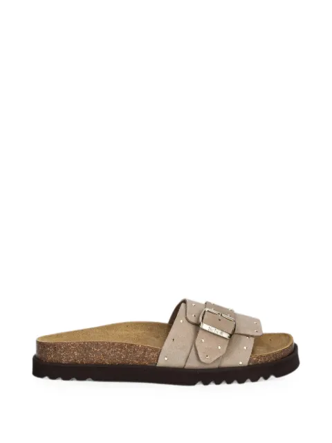 Scholl studded buckle-fastening slides Neutrals F322432361