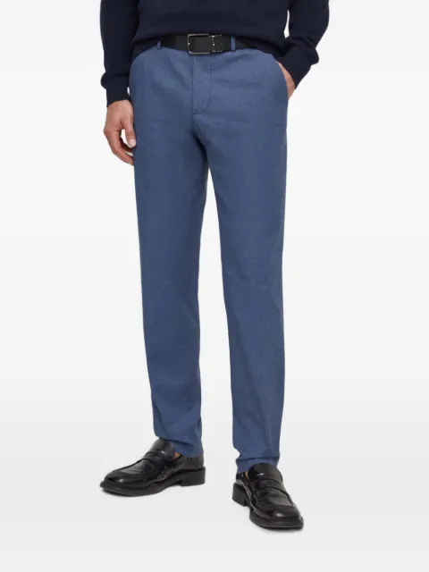Sisley micro-patterned tailored trousers Blue 4LAGSF03M