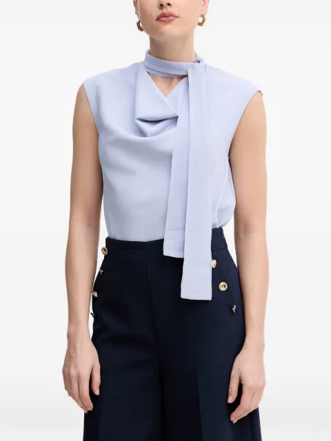 Sisley cowl-neck scarf top Blue 5SLFLQ0AS