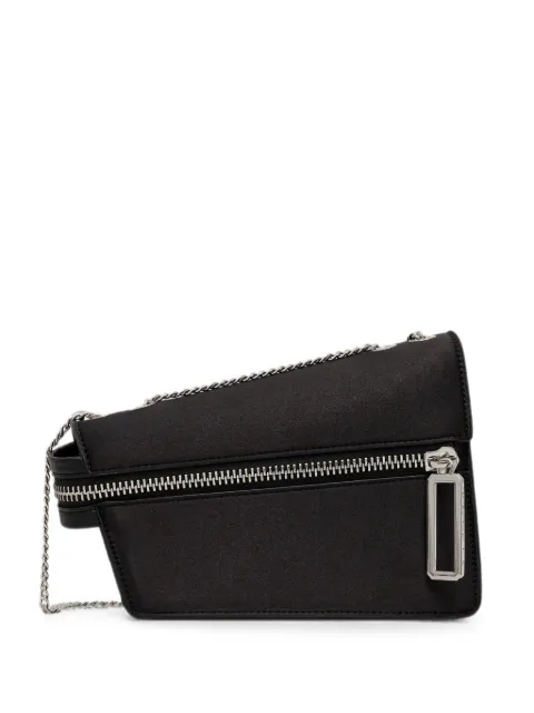Sisley small zip-detail chain-strap cross body bag Black 6F3WWY060