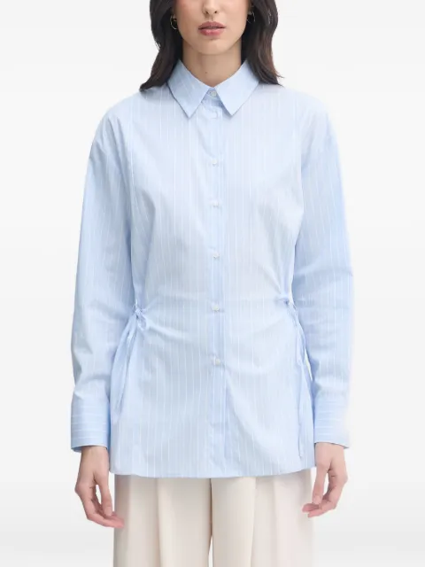 Sisley striped drawstring shirt Blue 58B5LQ0AI