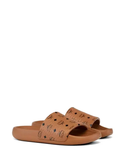 MCM Visetos-print slides Brown MESGSMM04