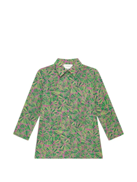 MALIPARMI shell-print shirt Green JM558870672A5032