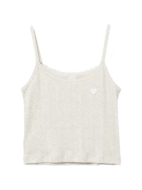 APEE™ by *A BATHING APE® logo-print cropped vest top Grey 0PXTKAS457A6QGY200S