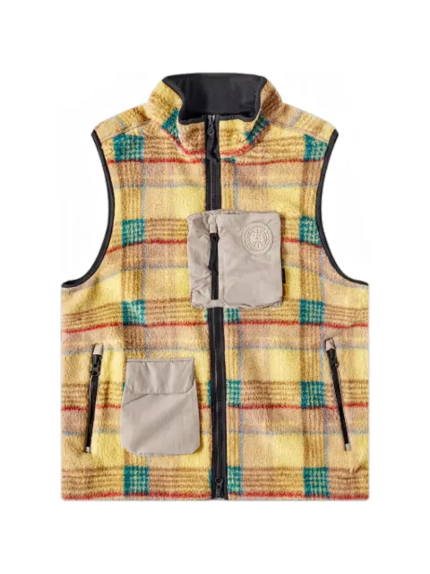 Canada Goose Legion check fleece vest Yellow 34357237GOLD