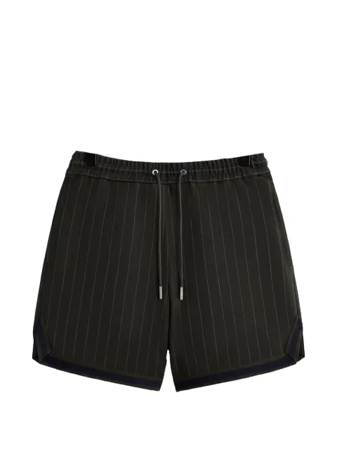 KITH Curtis pinstriped shorts Green KHM060552302