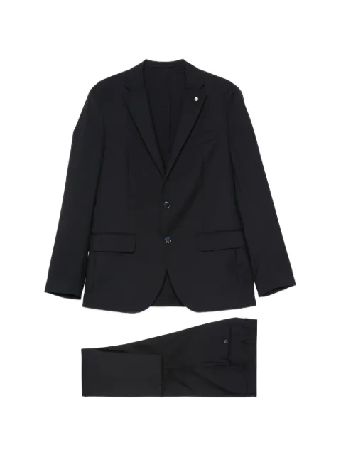 LUIGI BIANCHI MANTOVA single-breasted notched-lapels suit Blue 5282631