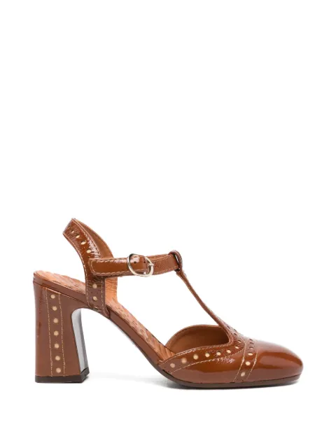 Chie Mihara Mira perforated T-bar pumps Brown CMMIRA48
