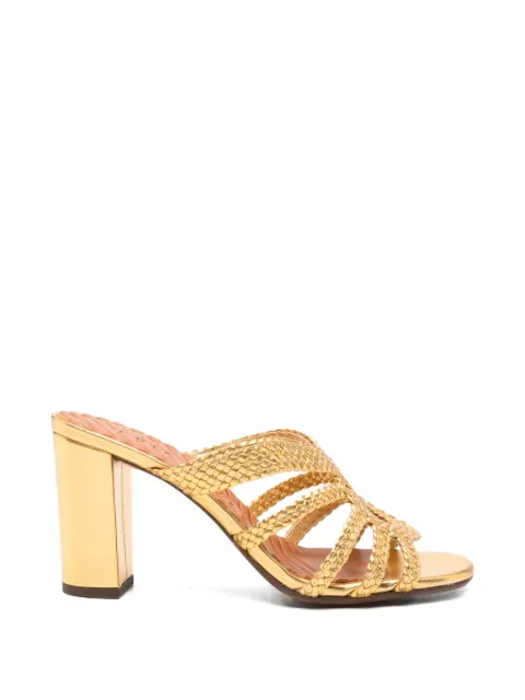 Chie Mihara Beloni woven metallic sandals Gold CMBELONI