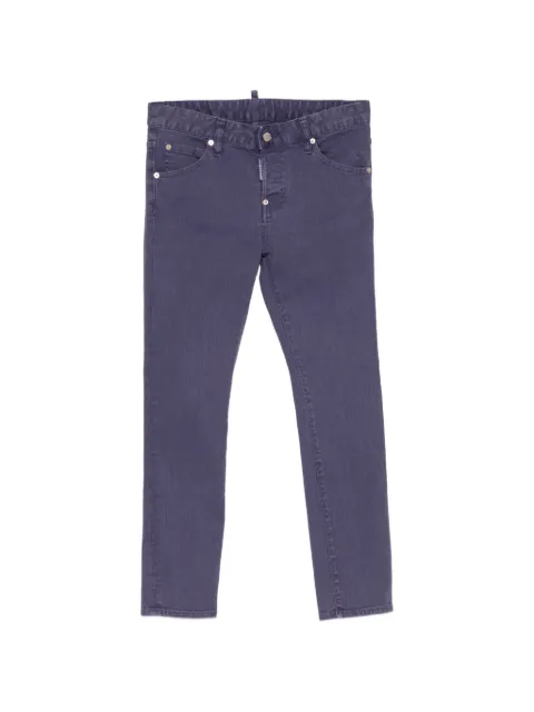 DSQUARED2 logo-tag slim-fit jeans Purple S75LA0452S39781