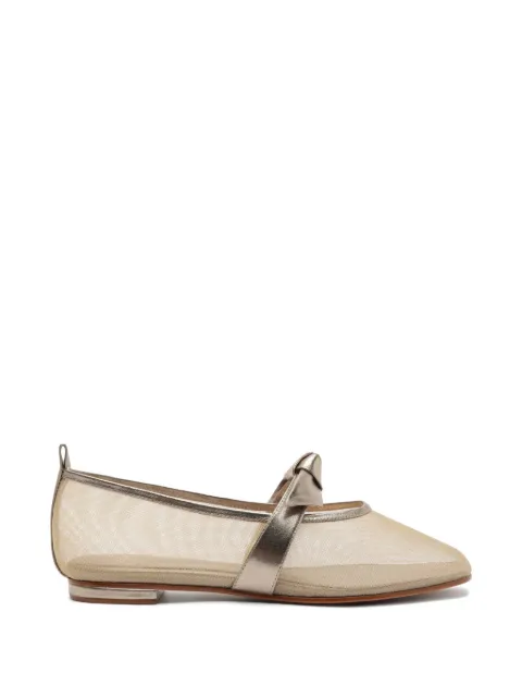 Alexandre Birman Clarita mesh ballet flats Gold B361930009