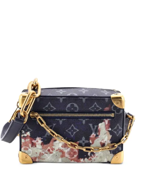 Louis Vuitton Pre-Owned Soft Trunk Bag Monogram Bleach Canvas Mini crossbody bag Blue CVJC73KACZD97Q6D
