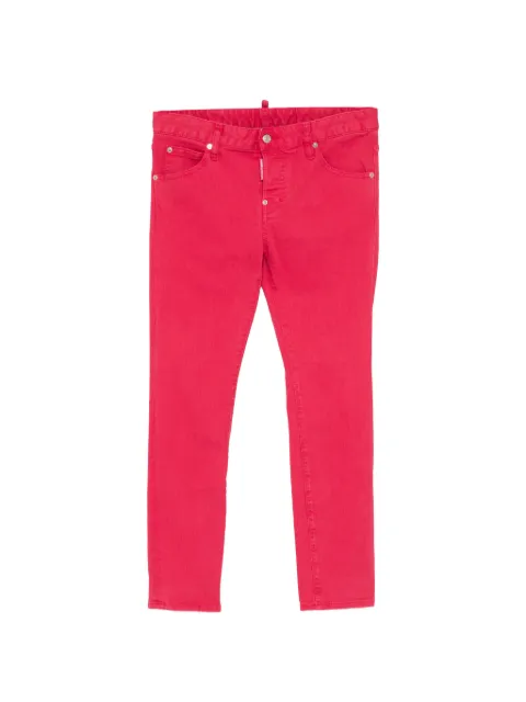 DSQUARED2 logo-tag slim-fit jeans Red S75LA0452S39781