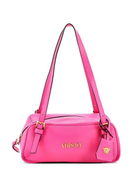 Versace Pre-Owned Tag Bowling Bag Leather shoulder bag Pink NWMSEW1ZWZAPAF14
