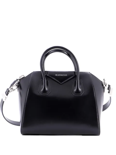 Givenchy Pre-Owned Antigona Bag Glazed Leather Small satchel Black IA9T02E9DQEYY5IC