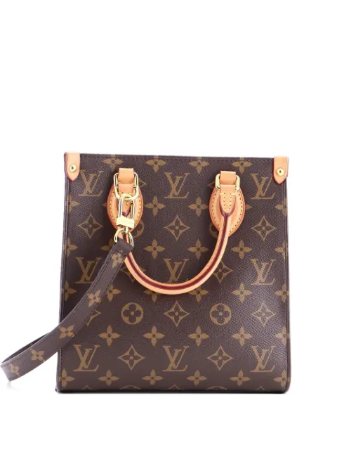 Louis Vuitton Pre-Owned Sac Plat NM Bag Monogram Canvas BB tote bag Brown F518ATP7HQFBE265