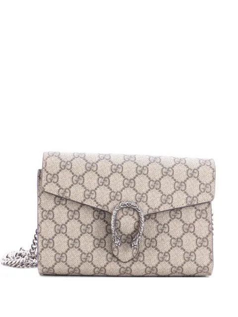 Gucci Pre-Owned Dionysus Chain Wallet GG Coated Canvas Small crossbody bag Brown BM65BVA8PC7FWI29