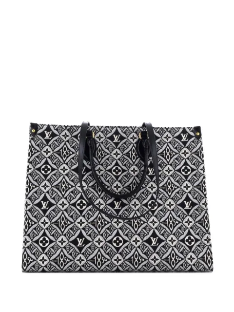 Louis Vuitton Pre-Owned OnTheGo Limited Edition Since 1854 Monogram Jacquard GM tote bag Black 7L86V55ULO5SDC1E