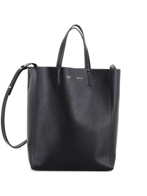 Celine Pre-Owned Vertical Cabas Grained Calfskin Small tote bag Black RBAO8FCFYIPFMG3F
