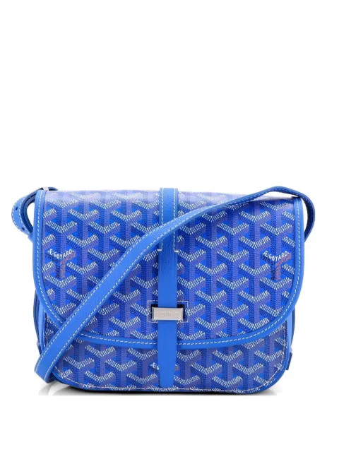 Goyard Pre-Owned Belvedere III Messenger Bag Coated Canvas with Leather PM crossbody bag Blue 2YUXK6OYLQ8241RV