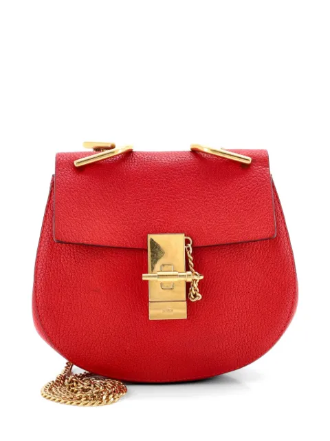 Chloé Pre-Owned Drew Leather Mini crossbody bag Red HTJSOZS9K3LTTXRS