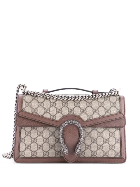 Gucci Pre-Owned Dionysus Top Handle Chain Bag GG Coated Canvas Small satchel Brown ZJVFQ5OF5LVIDZ9A