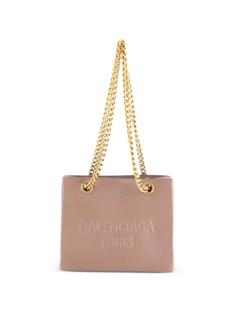 Balenciaga Pre-Owned Duty Free Chain Leather Small tote bag Neutrals BKQHRQCTKU2NLQ3D