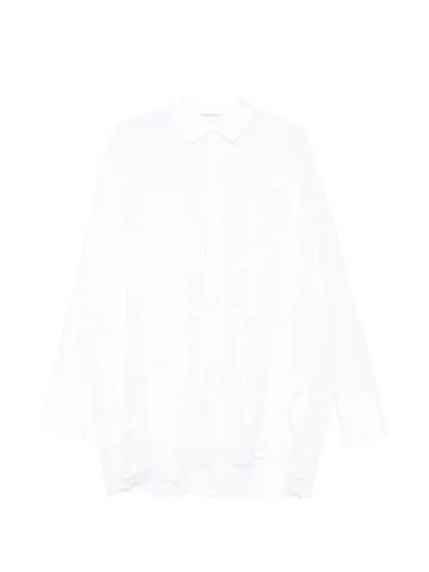 Ermanno Scervino lace-trim panelled shirt White D482K727APJBN