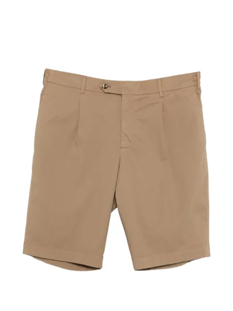 PT Torino pleated elasticated-waist shorts Brown CBBTJKZA0CL1PU44