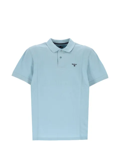 Barbour lightweight logo-embroidered polo shirt Blue MML1367