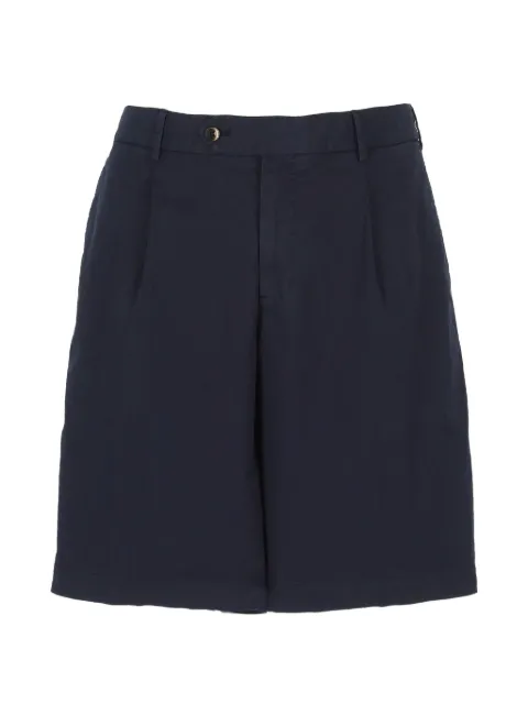 PT Torino pleated elasticated-waist shorts Blue CBBTJKZA0CL1PU44