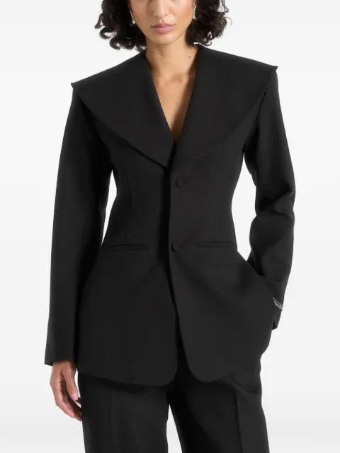 Manière De Voir Emy shawl hourglass blazer Black WMN4625