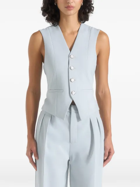 Manière De Voir Christine tailored cinched-waistcoat Blue WMN41211